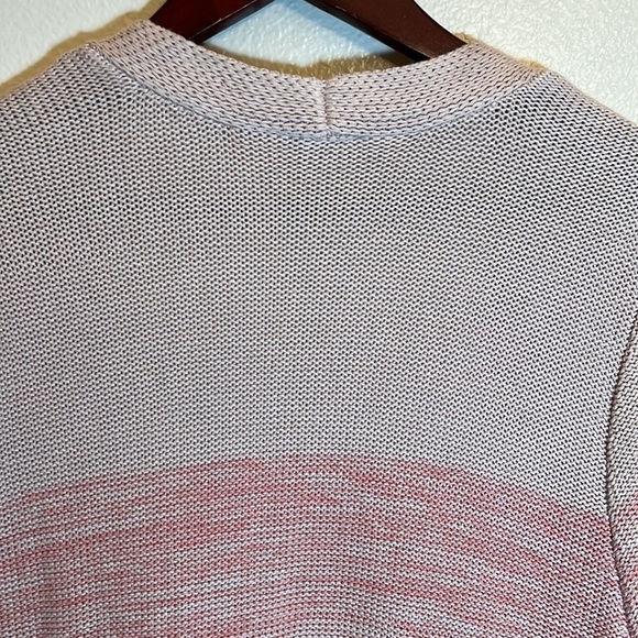 TORRID Pink Ombré Stripe Long Duster Cotton Open Front Cardigan Sweater - Picture 9 of 16